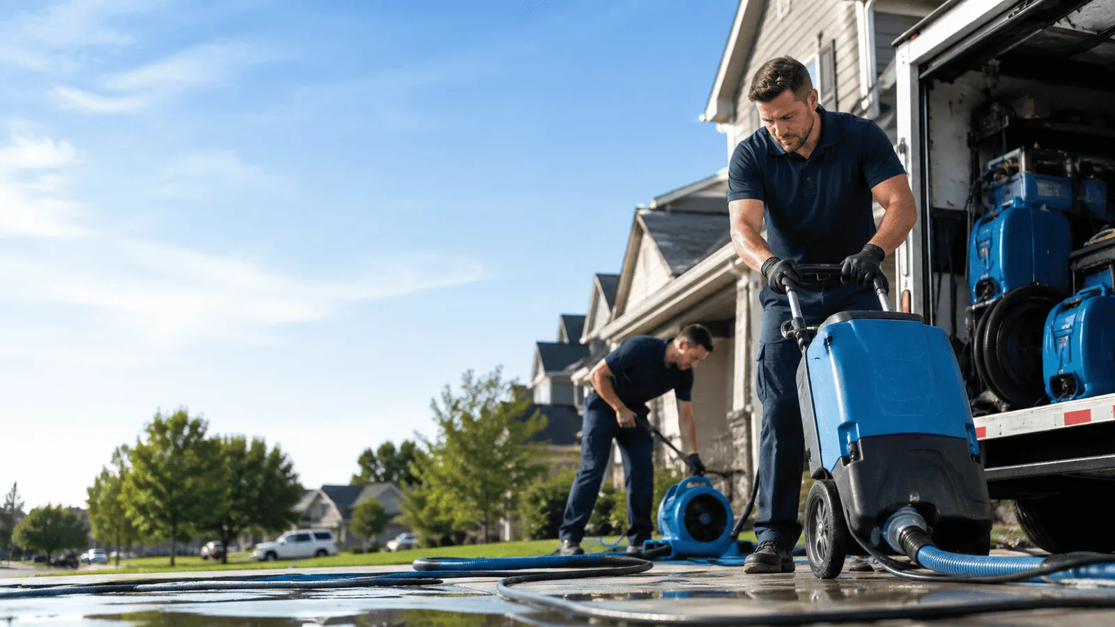 Dehumidification being performed in Bethel Island, CA